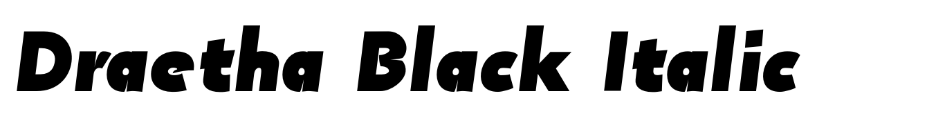 Draetha Black Italic